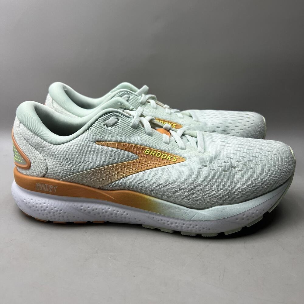 Brooks Ghost 16 Running Shoes Women Size 8.5 B Green Comfort Cushion Sneakers